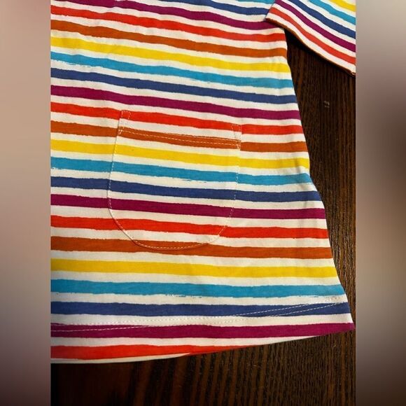 KidIO Sunshine Rainbow Appliqué Striped Dress baby girls 18-24 months NWT - Picture 10 of 16